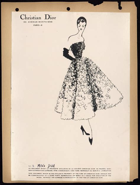 Christian Dior sketches